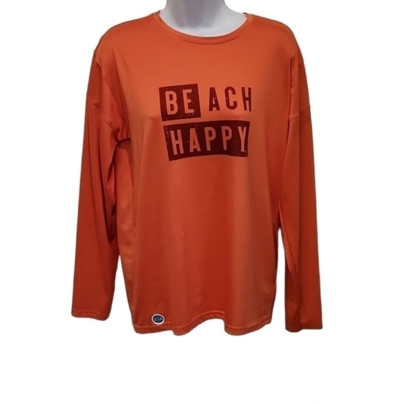𝅺30a Gear Beach Happy Long Sleeve Women's Recycled Tee - Picture 1 of 6